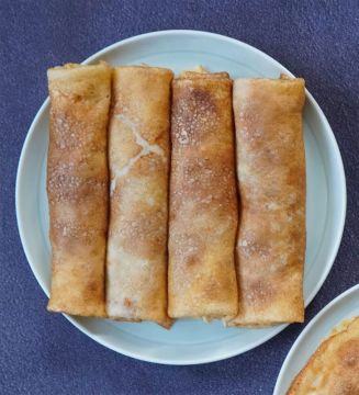 Млинці на гречаному борошні з лівером