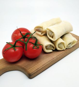 Млинці з лососем та кисломолочним сиром