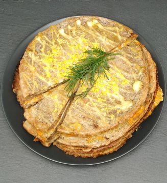 Печінковий торт з курячої печінки