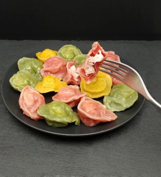 Пельмені «Світлофорчик» дитячі кольорові з куркою