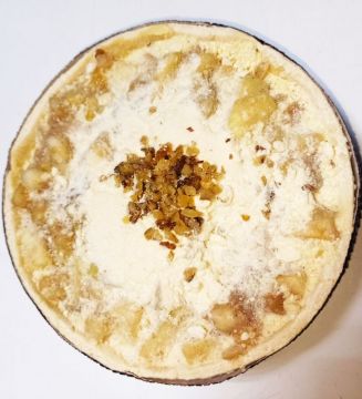 Пиріг з яблуками та заварним кремом