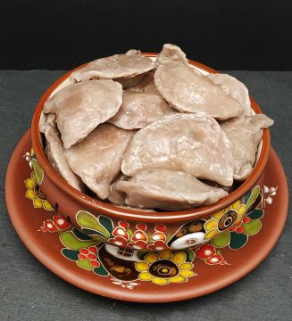 Вареники з лівером на гречаному борошні