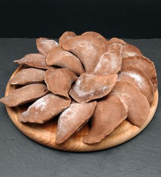 Вареники шоколадні з сиром та шоколадом